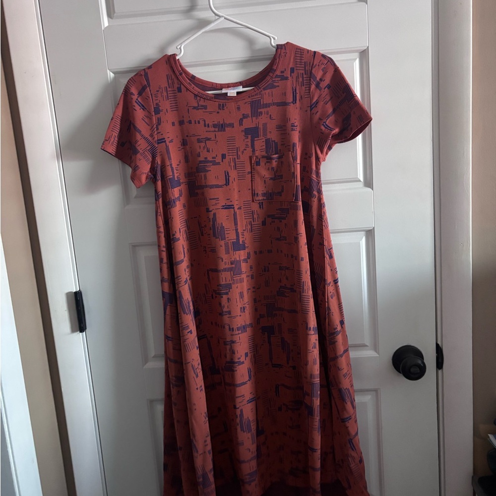LuLaRoe Dress in Red and Purple